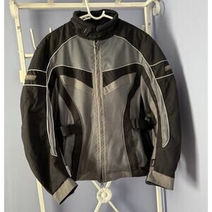 Olympia Moto Sports Motorcycle Racing Jacket Padded w/ 2 Liners Men's Sz M